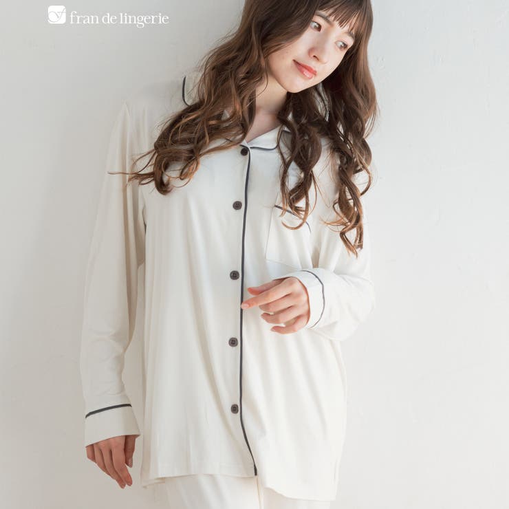 アイボリー | tororelax とろリラベーシックなパジャマタイプ 「とろリラ | fran de lingerie