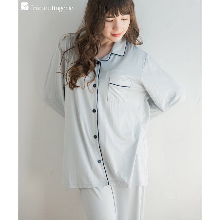 ライトグレー | tororelax とろリラベーシックなパジャマタイプ 「とろリラ | fran de lingerie