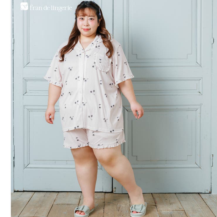 アイボリー1 | 餅田コシヒカリ×フランデランジェリーのとびきりキュートなリラックスパジャマ選べる… | fran de lingerie