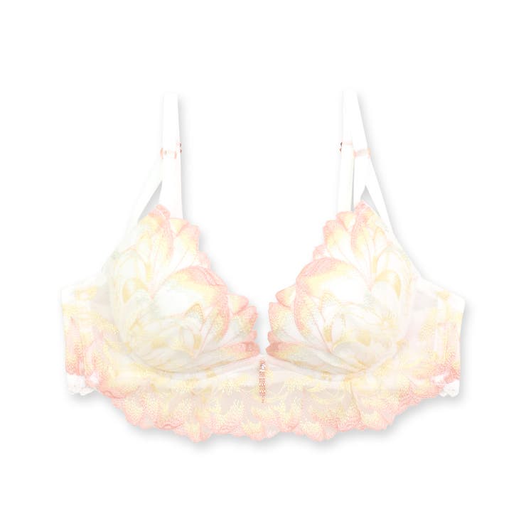 華やかペタルのランジェリーすっきりラインの谷間メイクブラ 「ワンダーリフトブラ0… | fran de lingerie | 詳細画像4 