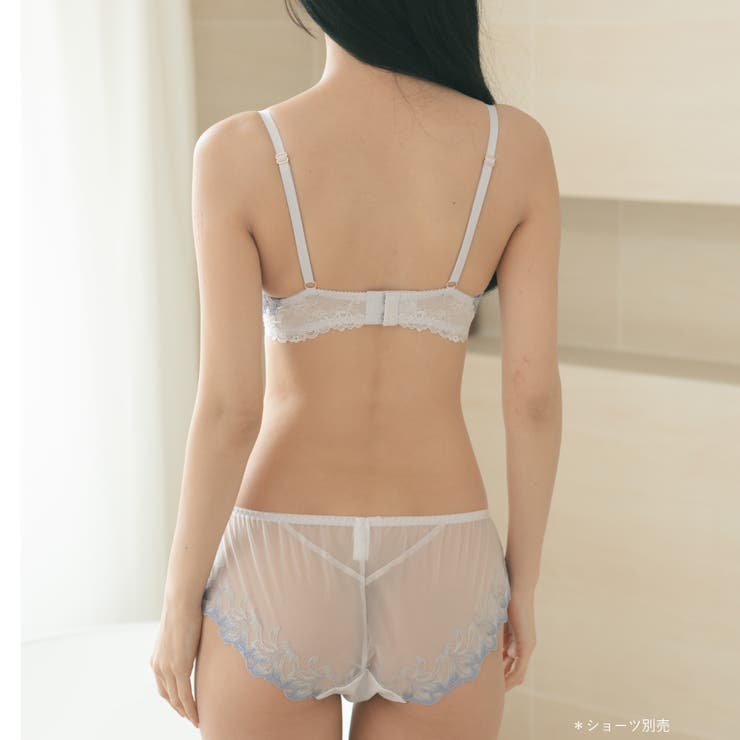 華やかペタルのランジェリーすっきりラインの谷間メイクブラ 「ワンダーリフトブラ0… | fran de lingerie | 詳細画像15 