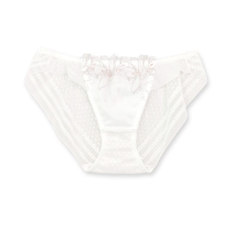 ホワイト | 暑さに負けない軽い速乾シリーズ華ありバックレース 「ワンダーリフトブラ003 | fran de lingerie