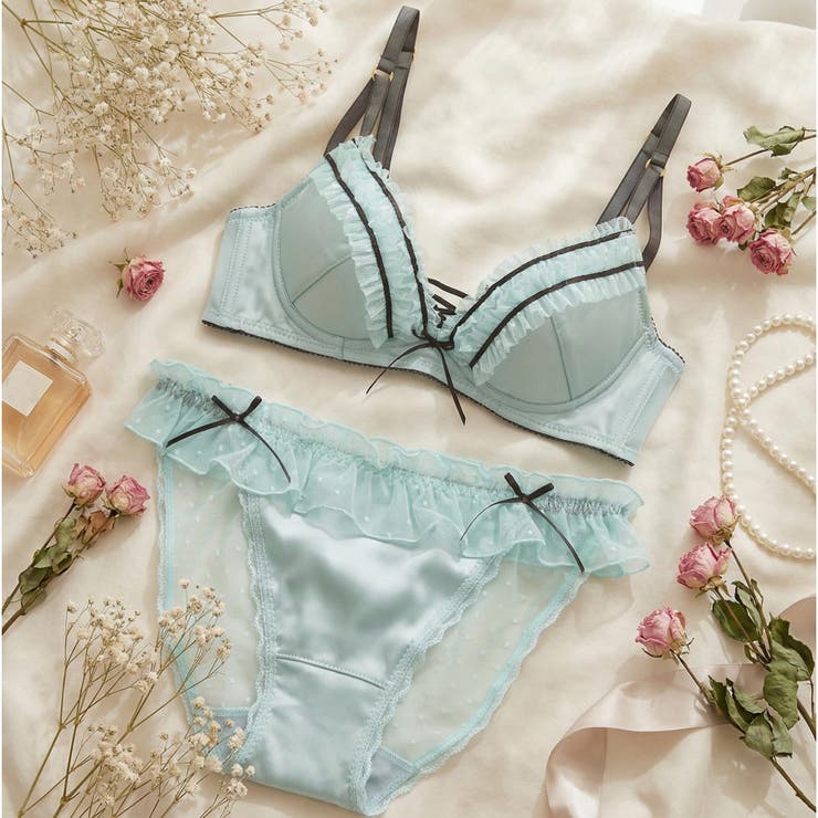 ミント | フェミニン＆セクシーすっきりラインの谷間メイクブラ 「ワンダーリフトブラ 007 | fran de lingerie