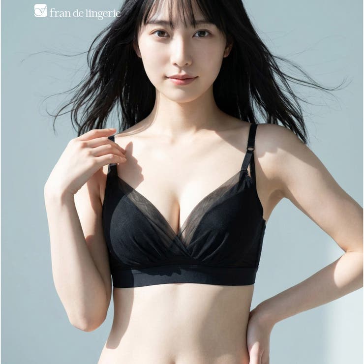 ブラック | 涼しい！軽い！シンプルブラ涼しい！軽い！シンプルブラ「ワンダーリフト008」 ノ… | fran de lingerie