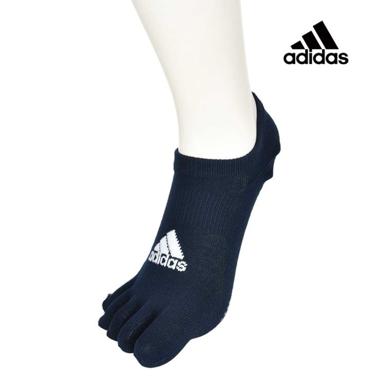 3ラインショート丈【アディダス×福助】五本指ソックス 滑り止め付き 24足