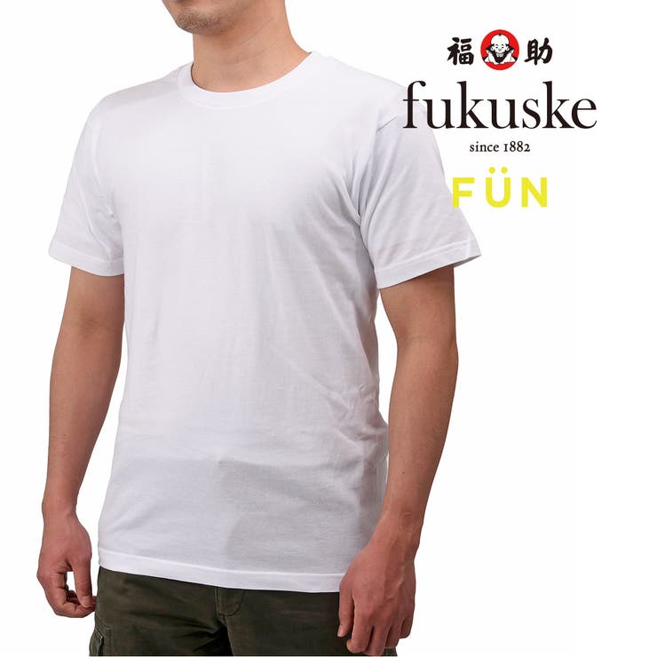 福助 公式 メンズ fukuske FUN クルーネック Tシャツ | 福助オンラインストア【MEN】 | 詳細画像1 