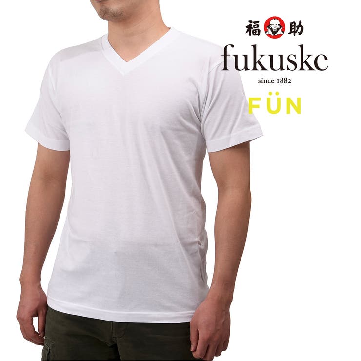 福助 公式 メンズ Fukuske Fun Vネック Tシャツ 品番 Fksu 福助オンラインストア Men フクスケ のメンズ ファッション通販 Shoplist ショップリスト