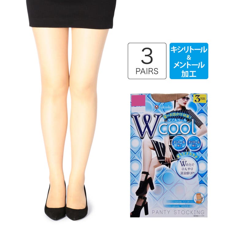 3足組 ダブルCOOL キシリトール加工＆メントール加工 | 福助オンラインストア | 詳細画像1 