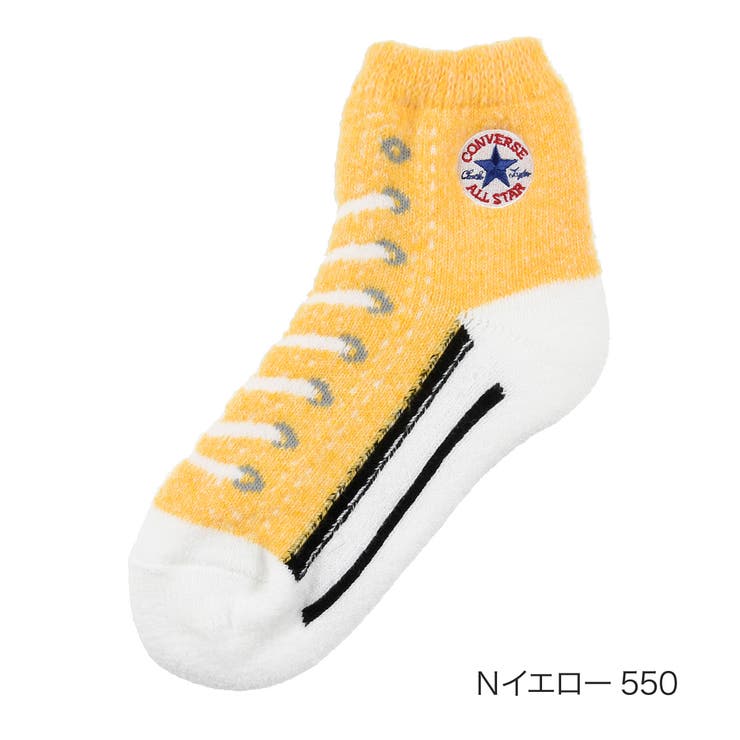 Ｎイエロー550 | CONVERSE(コンバース) 靴下 柄 | 福助オンラインストア