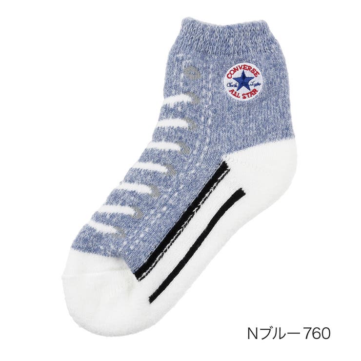 Ｎブルー760 | CONVERSE(コンバース) 靴下 柄 | 福助オンラインストア