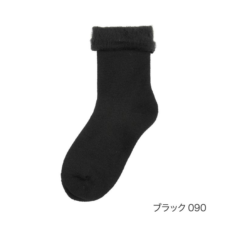 ブラック090 | 満足 防寒温活 靴下 | 福助オンラインストア