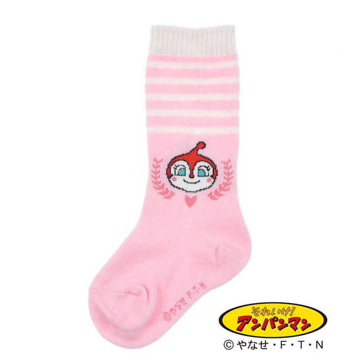 靴下 キッズ アンパンマン ボーダー柄 ハイソックス 587 2142 品番 Fksu 福助オンラインストア Kids フクスケ の キッズファッション通販 Shoplist ショップリスト