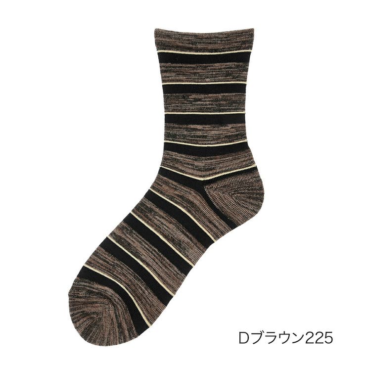 福助 ボーダー柄 靴下[品番：FKSU0011922]｜福助オンライン