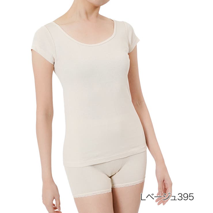 Ｌベージュ395 | 福助 【満足】 半袖シャツ | 福助オンラインストア