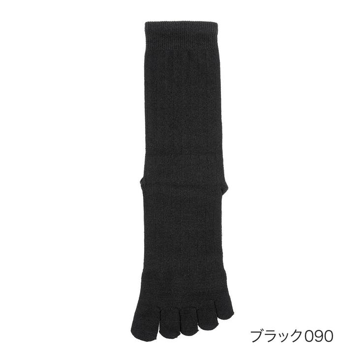 ブラック090 | MURENO(ムレノ) 靴下 疑似リブライン | 福助オンラインストア