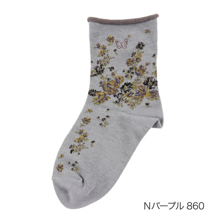 靴下 花柄 クルー丈 | 福助オンラインストア | 詳細画像5 