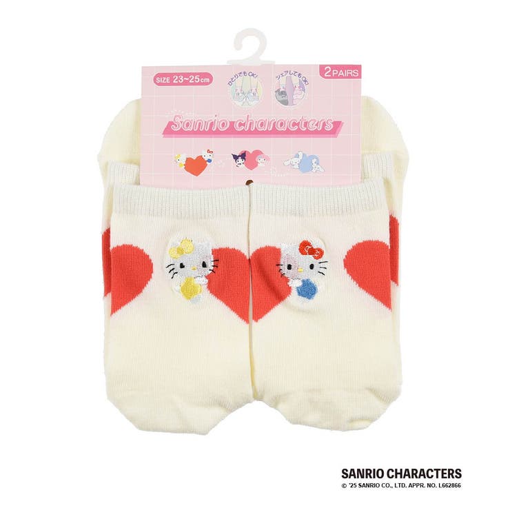 サンリオキャラクターズ 靴下 2足組 | 福助オンラインストア | 詳細画像1
