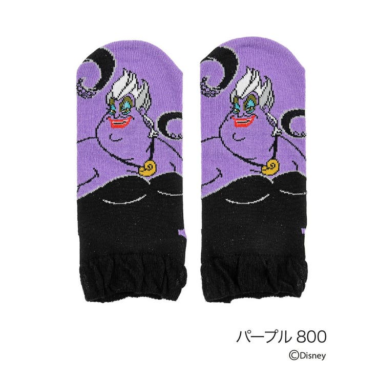 パープル800 | ディズニー 靴下 アースラ | 福助オンラインストア