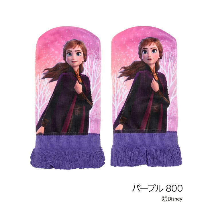 パープル800 | ディズニー 靴下 アナ | 福助オンラインストア