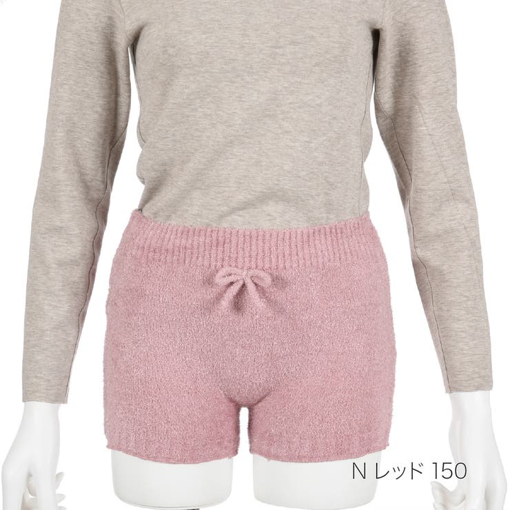 Ｎレッド150 | シャギーパンツ 無地 1分丈 | 福助オンラインストア