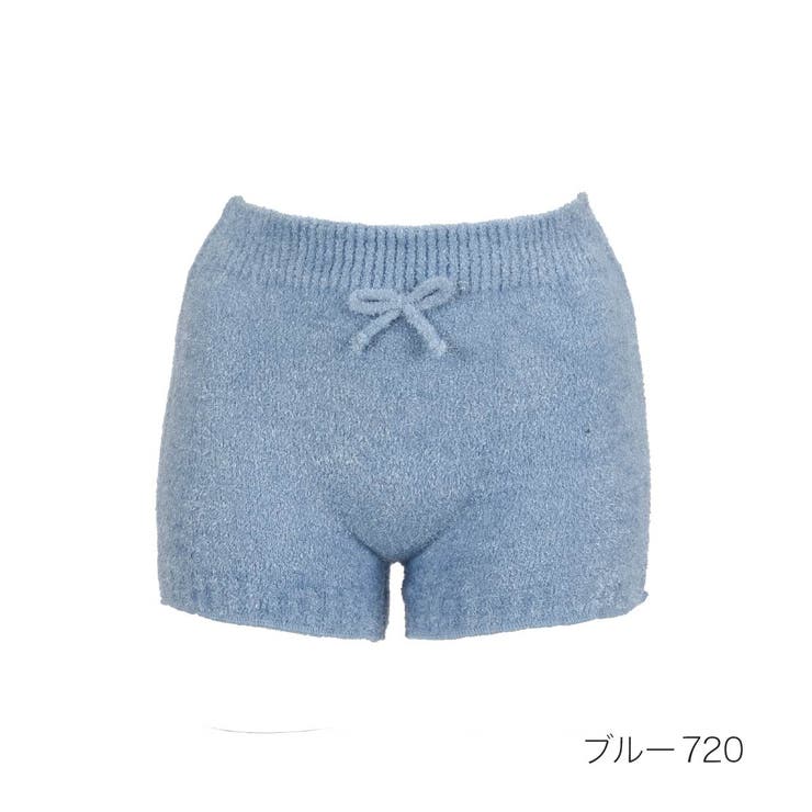 ブルー720 | シャギーパンツ 無地 1分丈 | 福助オンラインストア