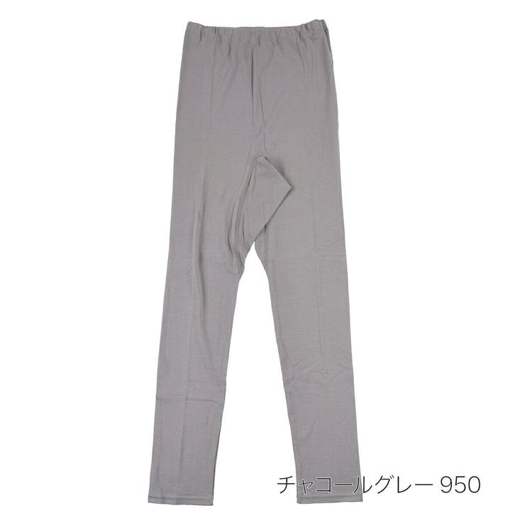チャコールグレー950 | 満足 ショーツ 無地 9分丈 発熱綿 (37-2106) | 福助オンラインストア