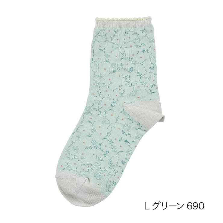 Ｌグリーン690 | HANAEMORI(ハナエモリ) 靴下 (3103-441) | 福助オンラインストア