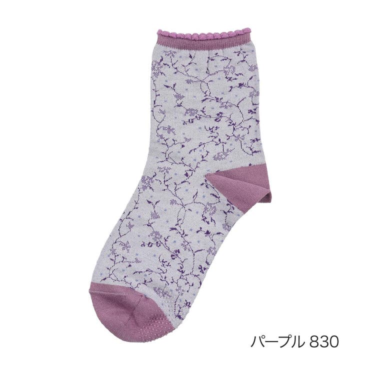 パープル830 | HANAEMORI(ハナエモリ) 靴下 (3103-441) | 福助オンラインストア
