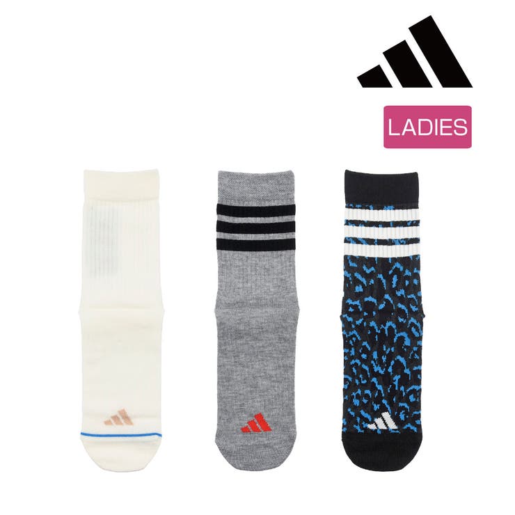 adidas(アディダス) 靴下 3足組 | 福助オンラインストア | 詳細画像1 