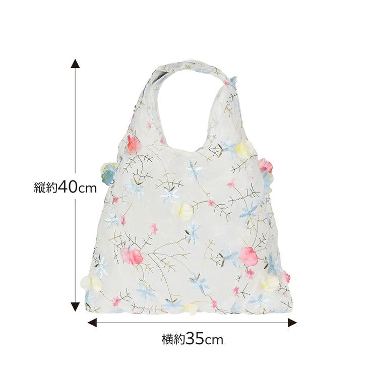 fukuske(ドットフクスケ) バッグ 3Dフラワー柄 | 福助オンラインストア | 詳細画像6 