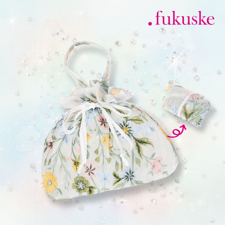 fukuske(ドットフクスケ) バッグ ペールフラワー柄 | 福助オンラインストア | 詳細画像1 