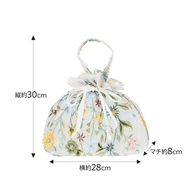 fukuske(ドットフクスケ) バッグ ペールフラワー柄 | 福助オンラインストア | 詳細画像6 