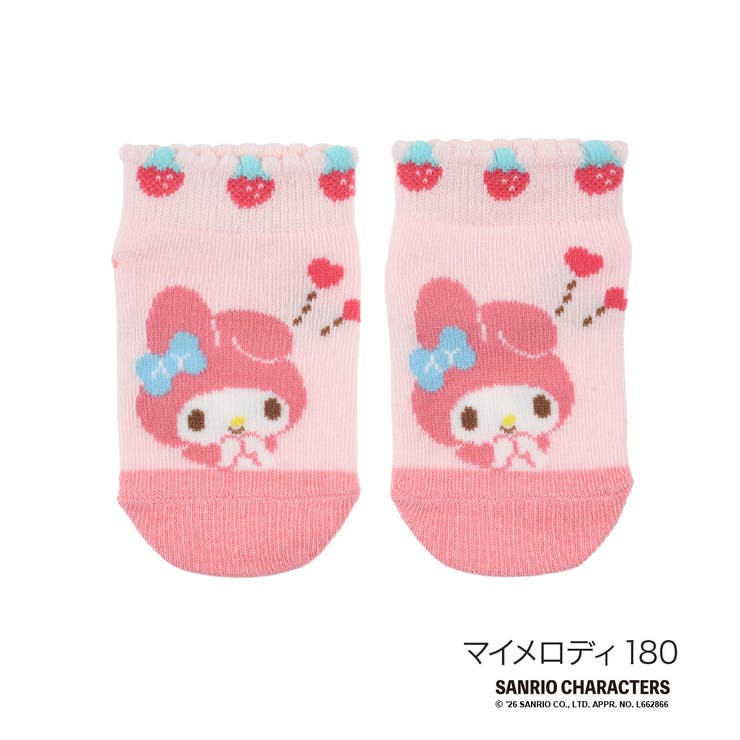 マイメロディ180 | サンリオキャラクターズ 靴下 ハローキティ | 福助オンラインストア