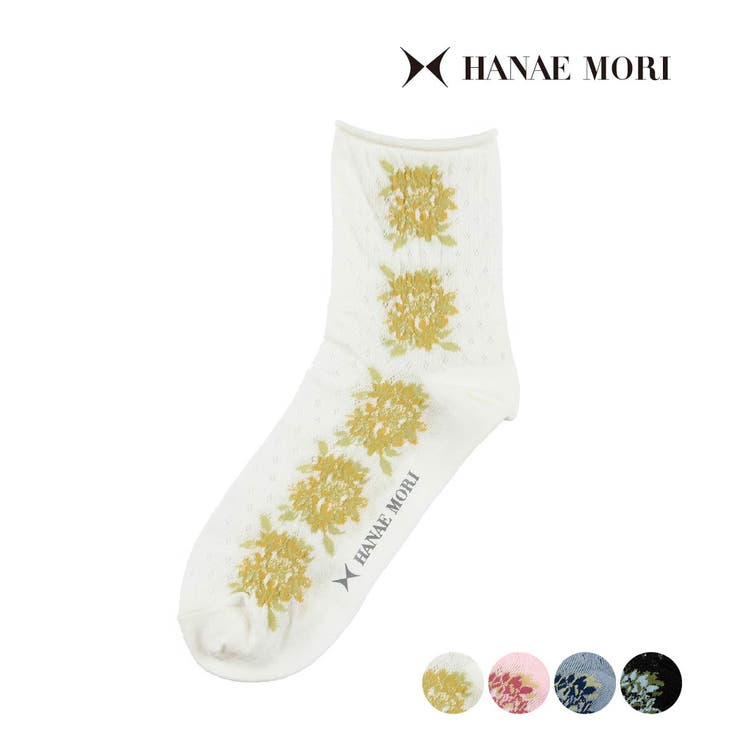HANAEMORI(ハナエモリ) 靴下 花柄 | 福助オンラインストア | 詳細画像1 