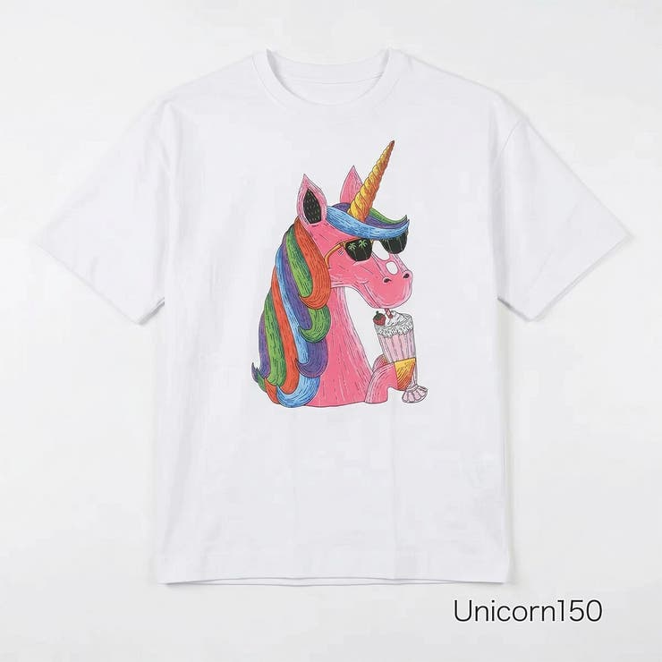 Unicorn150 | MULGA(モルガ) Tシャツ アニマル柄 半袖 綿素材 (MG9F0101) | 福助オンラインストア