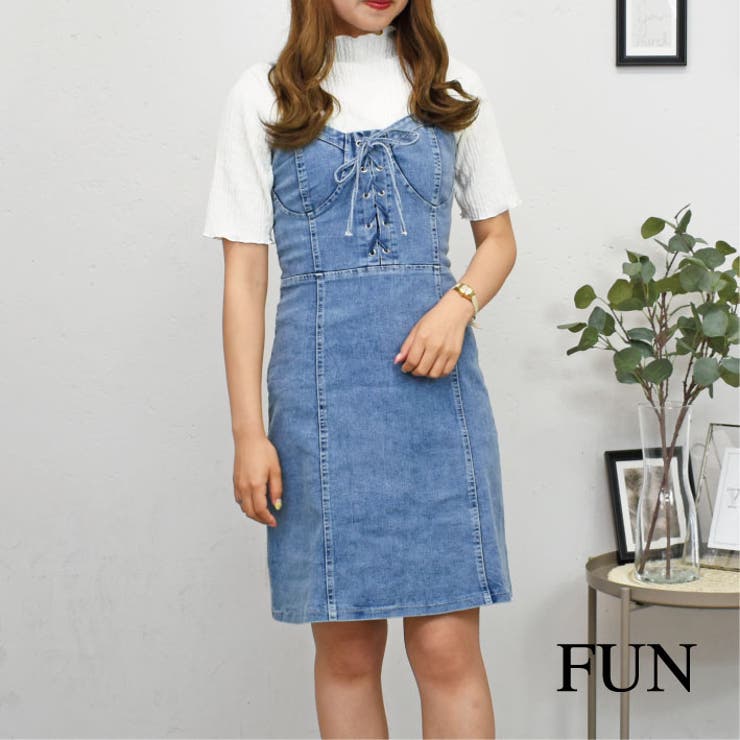 デニムキャミワンピース[品番：TRNW0000495]｜FUN（ファン）の