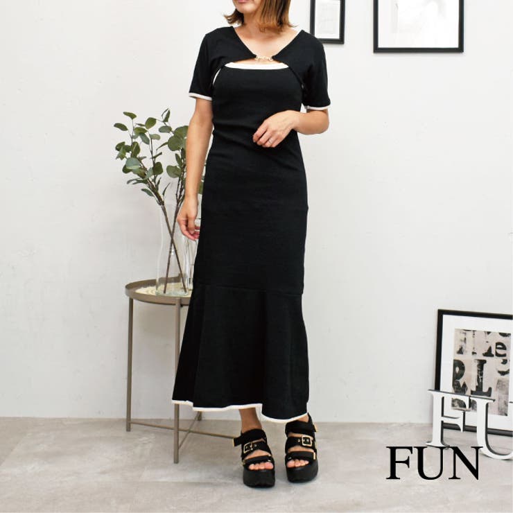 ビットツキSETワンピース[品番：TRNW0000486]｜FUN（ファン）の