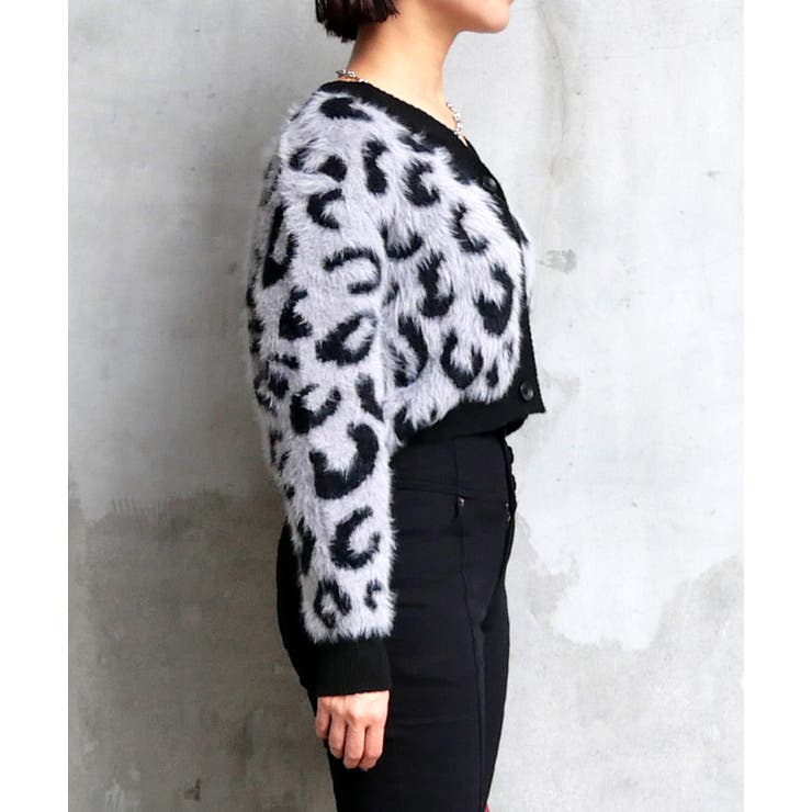 シャギーヒョウガラカーデ | FUN | 詳細画像2 