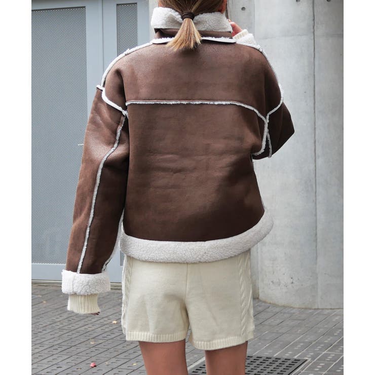 ムートンライダースジャケット | FUN | 詳細画像3 