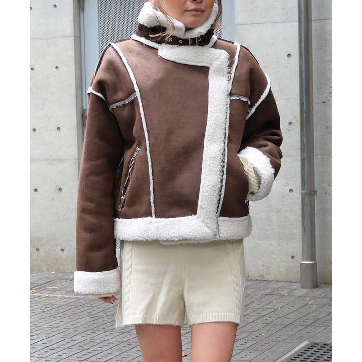 ムートンライダースジャケット | FUN | 詳細画像4 