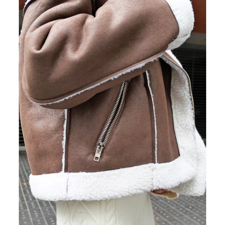 ムートンライダースジャケット | FUN | 詳細画像5 