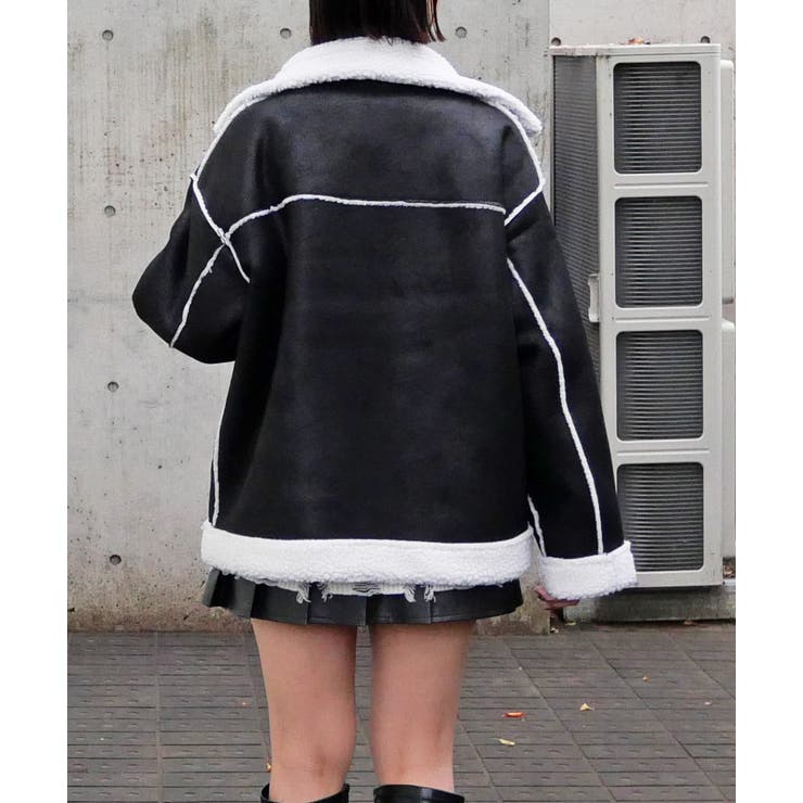 ムートンライダースジャケット | FUN | 詳細画像8 