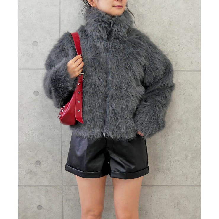 チャコールグレー | シャギーファーブルゾン | FUN