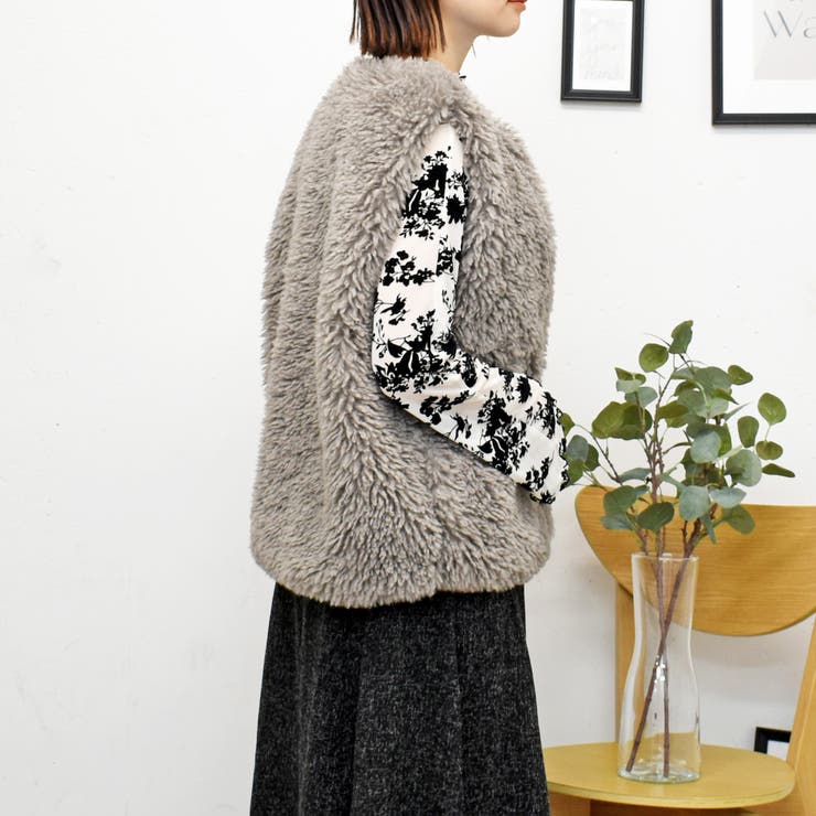 クルクルファーベスト[品番：TRNW0000660]｜FUN（ファン）のレディース