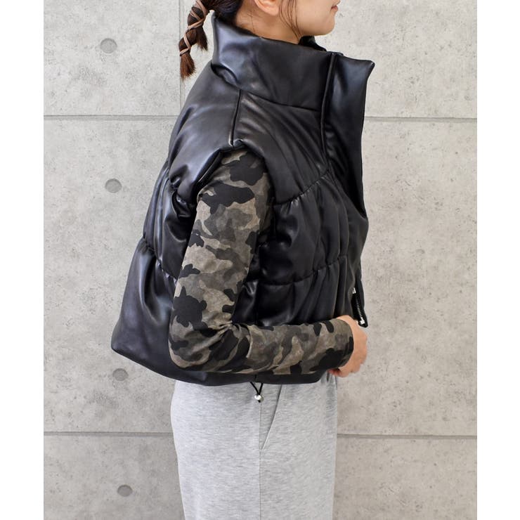 フェイクレザーベスト | FUN | 詳細画像2 