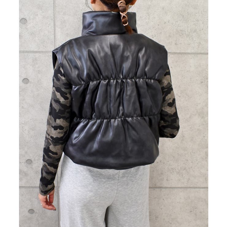 フェイクレザーベスト | FUN | 詳細画像3 