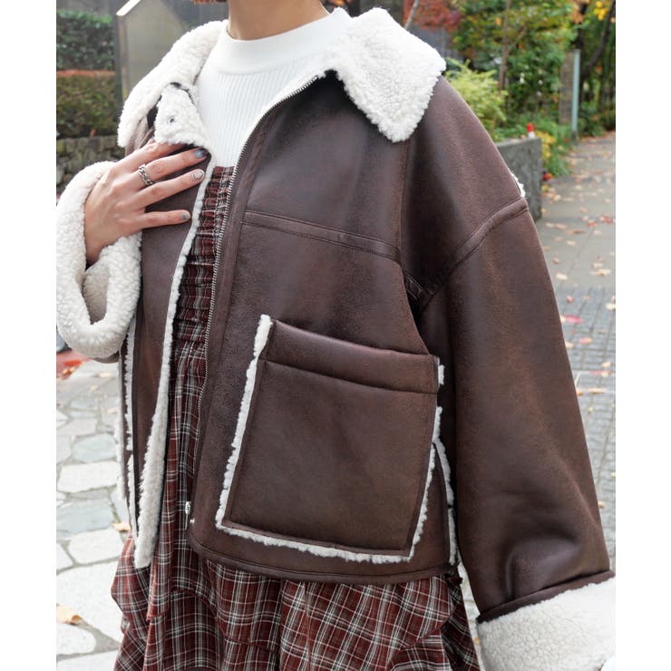 ボンディングムートンジャケット | FUN | 詳細画像4 