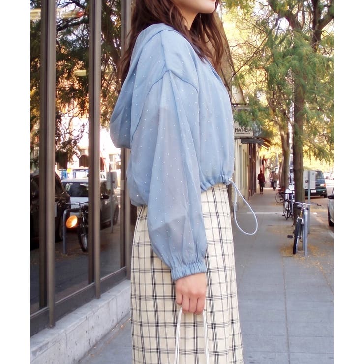 ラインストーンシアーブルゾン | FUN | 詳細画像2 