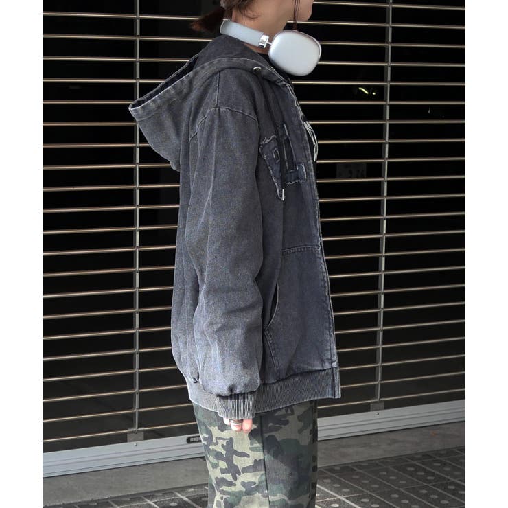 デニムロゴブルゾン | FUN | 詳細画像2 