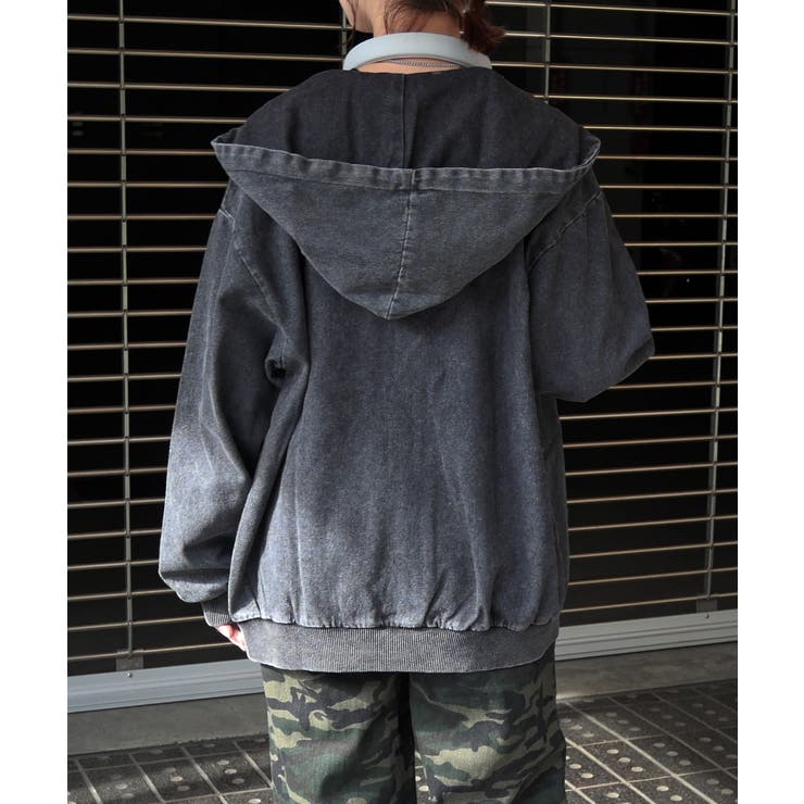 デニムロゴブルゾン | FUN | 詳細画像3 